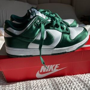 Satin Green Nike Dunks
